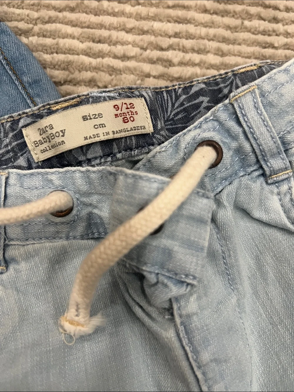 Zara Two-Pair Kids Light & Medium Blue Denim Shorts